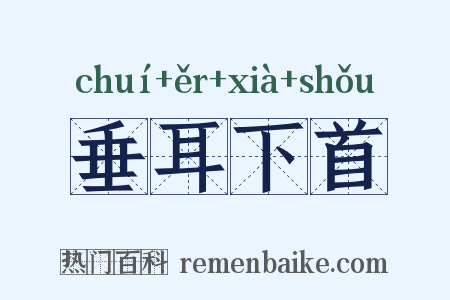垂耳下首是什么意思的图片